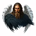 azrael male angel tattoo design idea