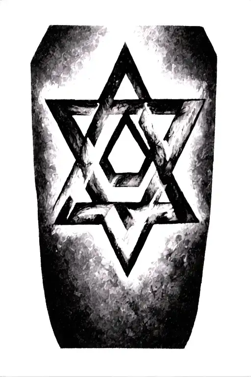 jewish symbol tattoo design idea