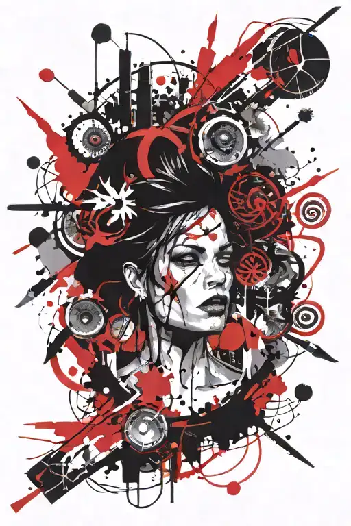 mood swings tattoo design idea