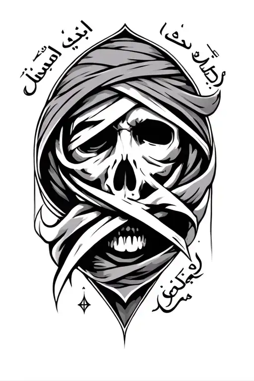 infidel in Arabic  tattoo design idea