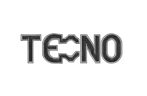 "TECHNO" tattoo design idea