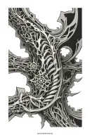 spinal straight line like tattoo design idea