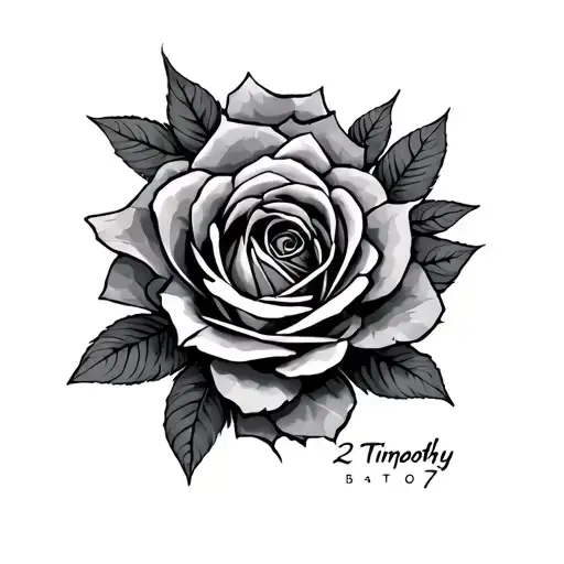 2 Timothy 1 7 tattoo design idea