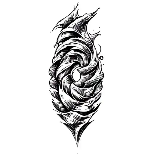 Filler Wave Patterns tattoo design idea