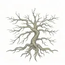 Tree with Roots and Wings: A tree with deep roots (symbolizing your family, especially your love for your mom) and wings tattoo design idea