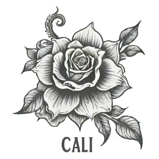 daughter named Cali tattoo design idea