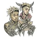 xxxtentacion and juice wrld tattoo design idea