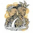 xxxtentacion and juice wrld tattoo design idea