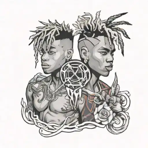 xxxtentacion and juice wrld tattoo design idea