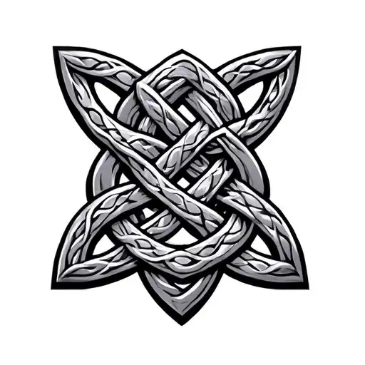 Celtic Dara knot tattoo design idea