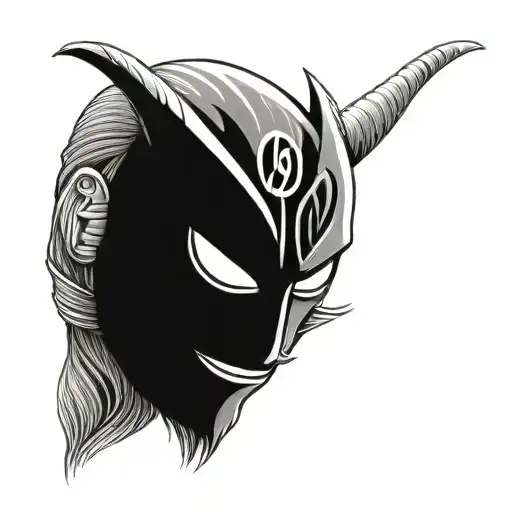 anbu mask made tattoo design idea