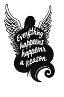  everything happens for a reason small angel wings   tattoo design idea