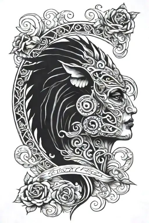 Sagitarrus, strong willed dreamer tattoo design idea