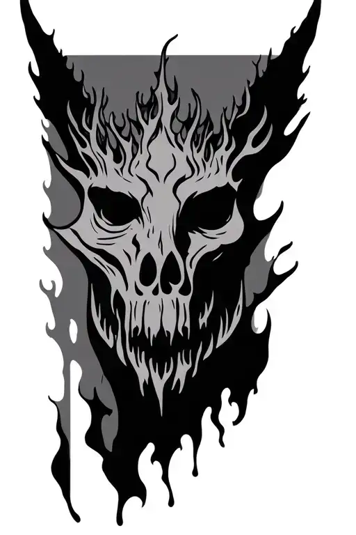 burnt forest rip brother  tattoo design idea