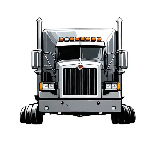 Truck Driver tattoo design idea