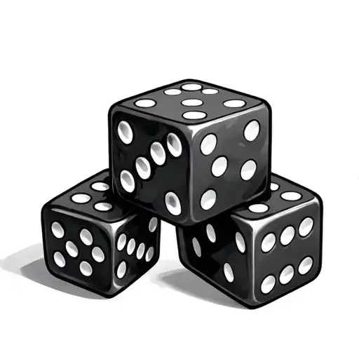 2 Dice tattoo design idea