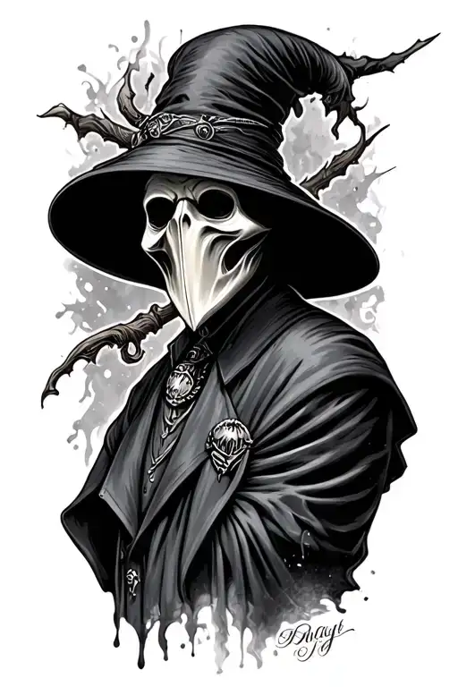 Plague Doctor tattoo design idea