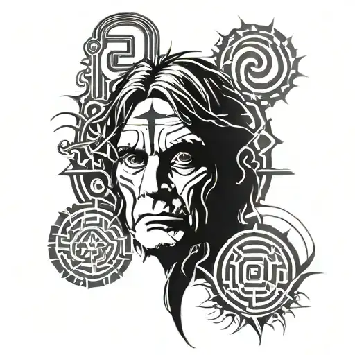 Ozzy Osbourne tattoo design idea