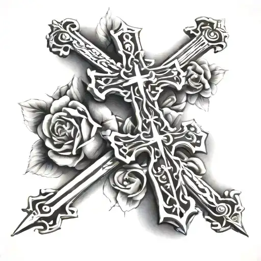 cross john 13 7 tattoo design idea