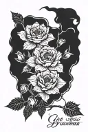 memorial tattoo for grandma writing tattoo design idea