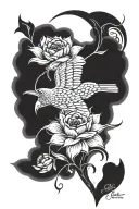 memorial tattoo for grandma writing tattoo design idea