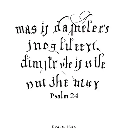 "Psalm 23:4" dark valley tattoo design idea