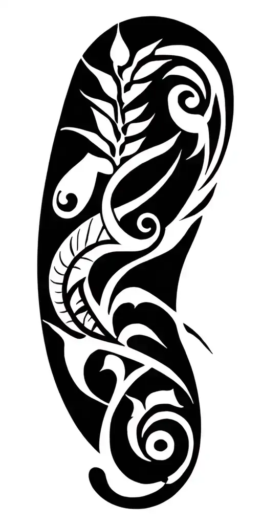 Taíno tribal tattoo tattoo design idea