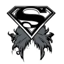 Superman Logo tattoo design idea