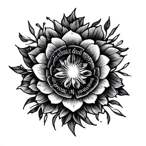 Serenity Prayer tattoo design idea