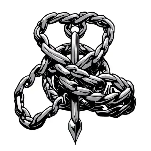 Kurapika Judgement Chain tattoo design idea