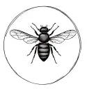 Effacious bee tattoo design idea