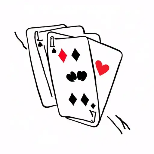 life's a gamble tattoo design idea