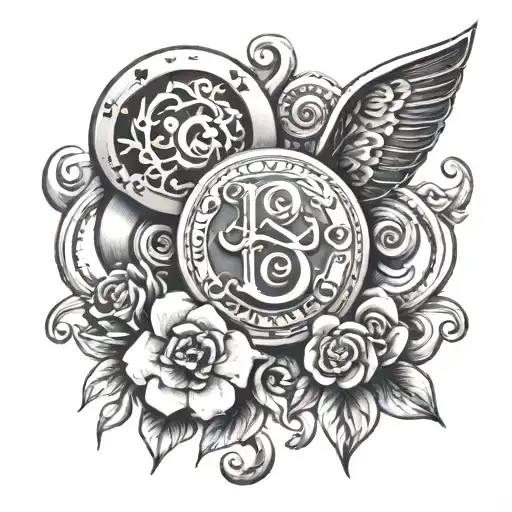 Luck is priority tattoo design idea