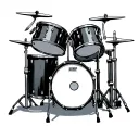 Drum Set tattoo design idea