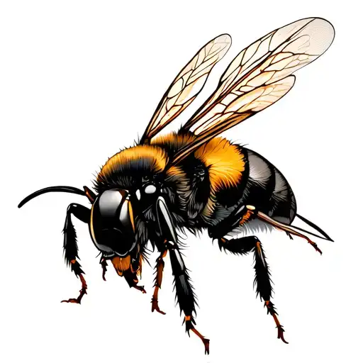 killer bee tattoo design idea