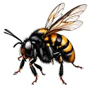 killer bee tattoo design idea