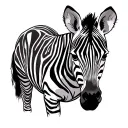 zebra tattoo design idea