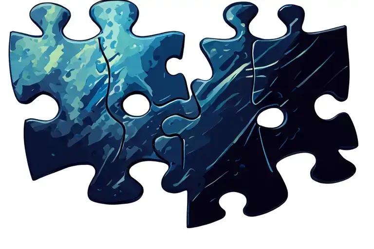 Dallis autism puzzle piece tattoo design idea