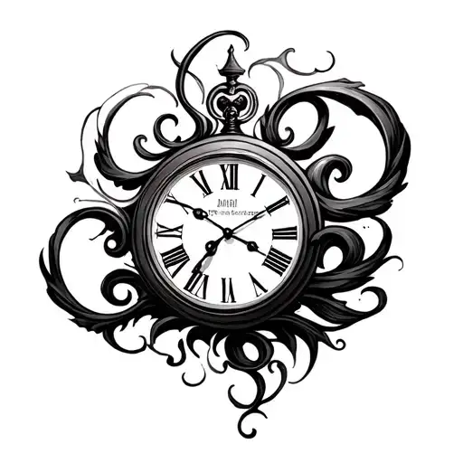 Dali Clock tattoo design idea