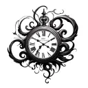 Dali Clock tattoo design idea