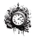 Dali Clock tattoo design idea