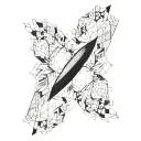 fineline patchwork forearm sleeve tattoo design idea