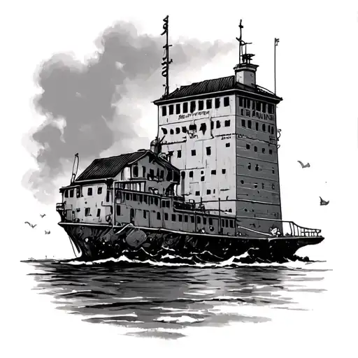 alcatraz prison tattoo design idea