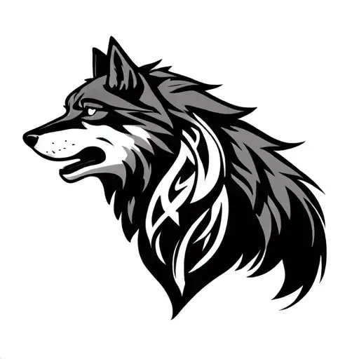 Cherokee wolf clan tribal tattoo tattoo design idea