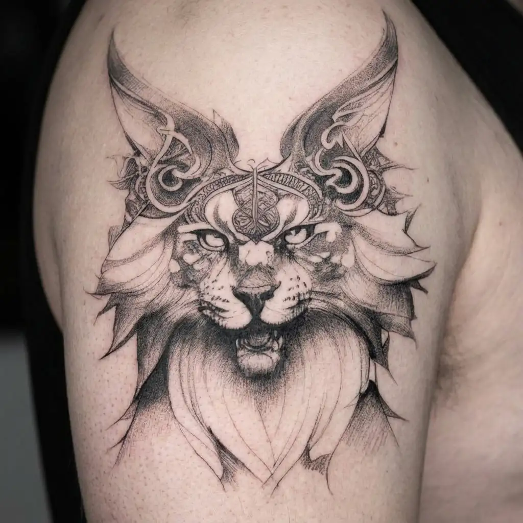 Karna tattoo design idea