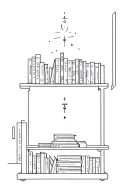 interstellar movie bookshelf scene tattoo design idea
