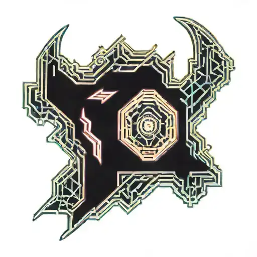 Fire burning inner demon tattoo design idea