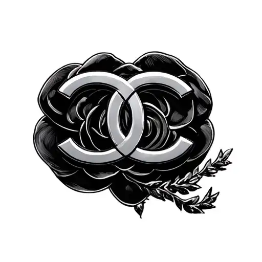chanel logo tattoo design idea
