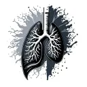 Lung tattoo design idea