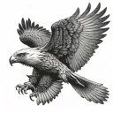 philippine eagle soaring tattoo design idea